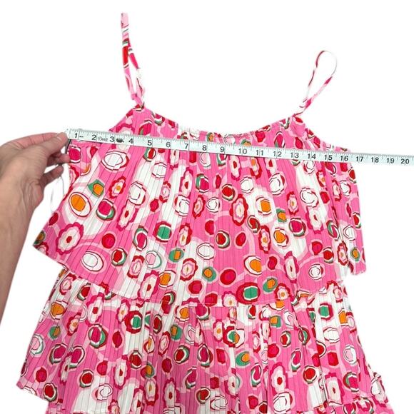 TCEC Tiered Pink Polka Dot Dress - NWT - Size M - Picture 6 of 6